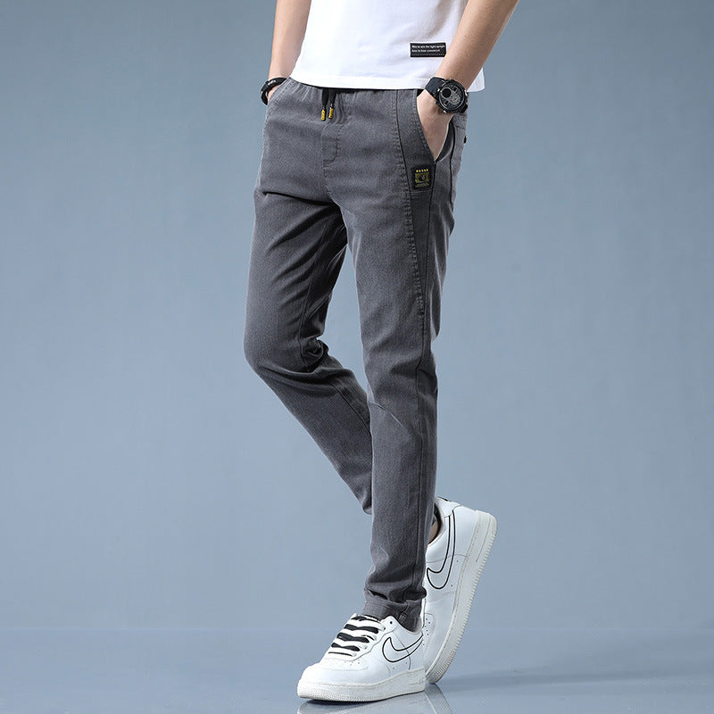 Pantalon chino stylé pour hommes avec taille ajustable et détails modernes Lune London