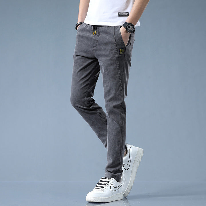 Pantalon chino stylé pour hommes avec taille ajustable et détails modernes Lune London