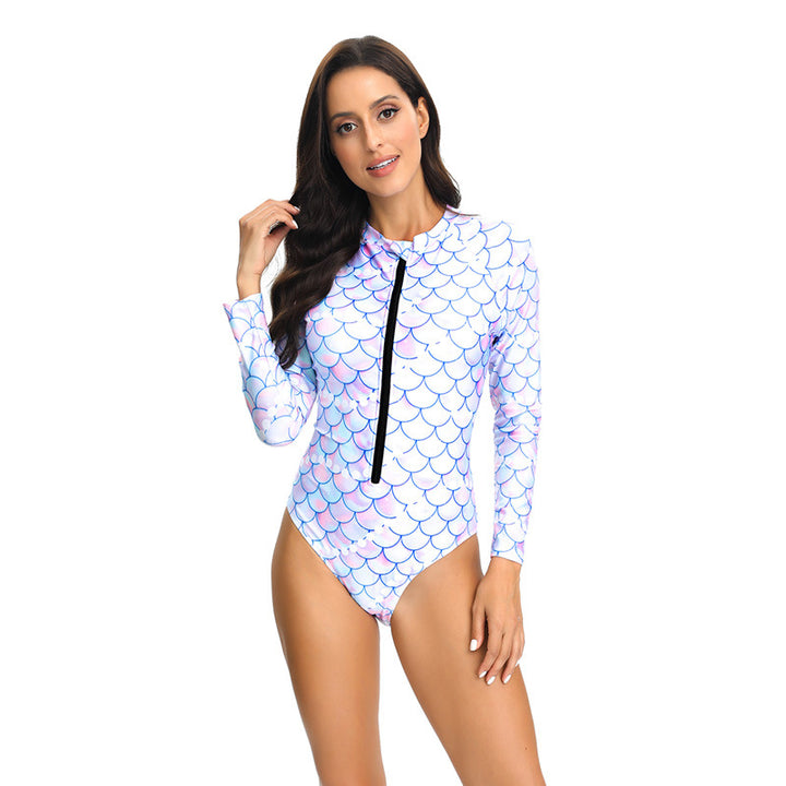Swimsuit women UV protection long sleeves and zipper Lune London