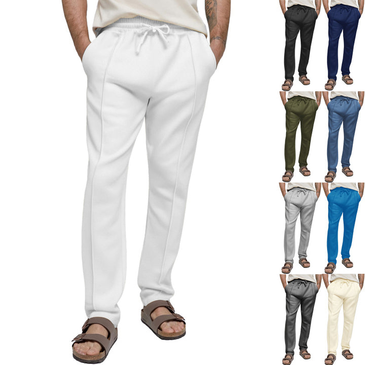 Sport Leisure Pants for Men with Elastic Waist and Side Pockets Lune London