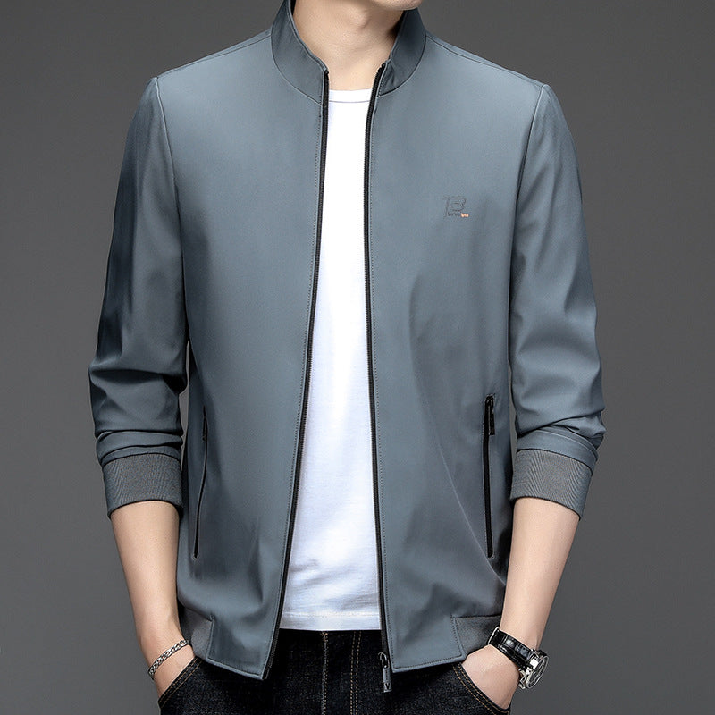 Fashionable men's transition jacket with functional zips Lune London