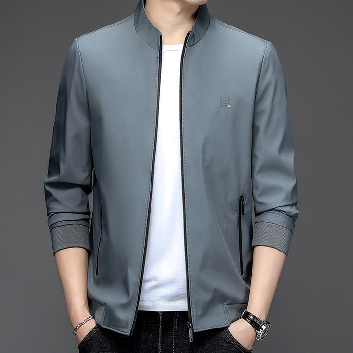 Fashionable men's transition jacket with functional zips Lune London