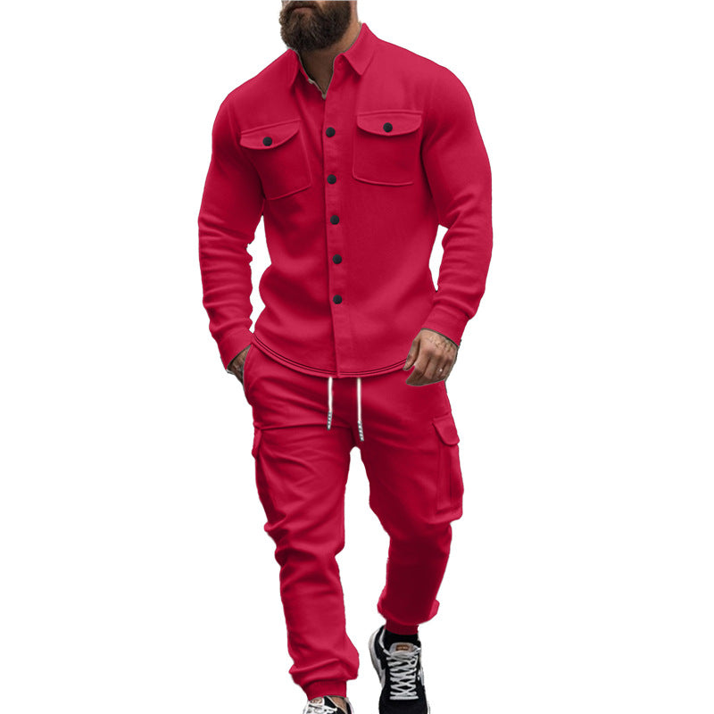 Casual men's set with functional pockets and chic and stylish design