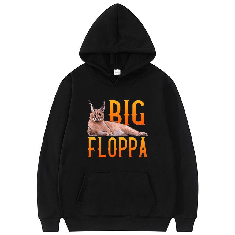 Women's hoodie with animal graphic design and cozy artificial fleece interior Chic & Stil