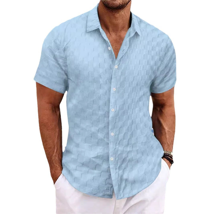 Structured short sleeve leisure shirt for men Lune London