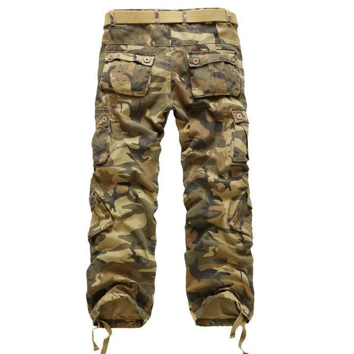 Men's Cargo Pants with Elastic Waistband and Versatile Pockets Lune London