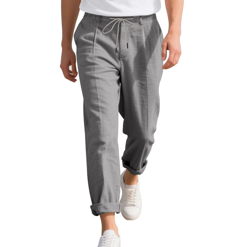 Casual beach pants for men with elastic waist and handy side pockets Lune London