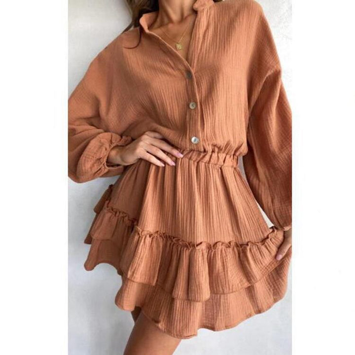 Robe-blouse pour femmes avec détails froncés et coupe cintrée Chic & Stil