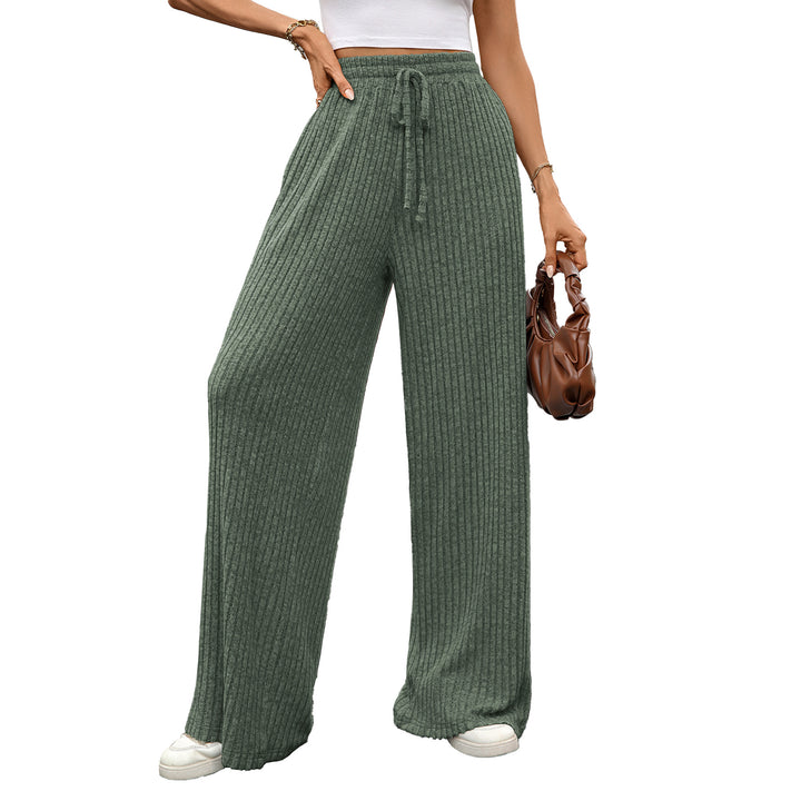 Wide ribbed pants for women Lune London