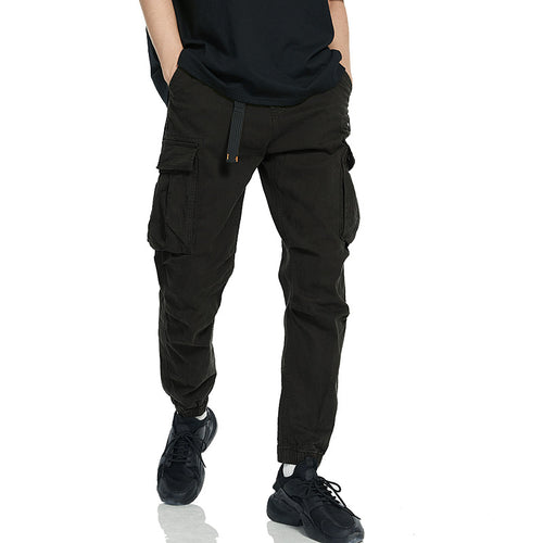Men's cargo pants with elastic waistband and deep pockets Lune London