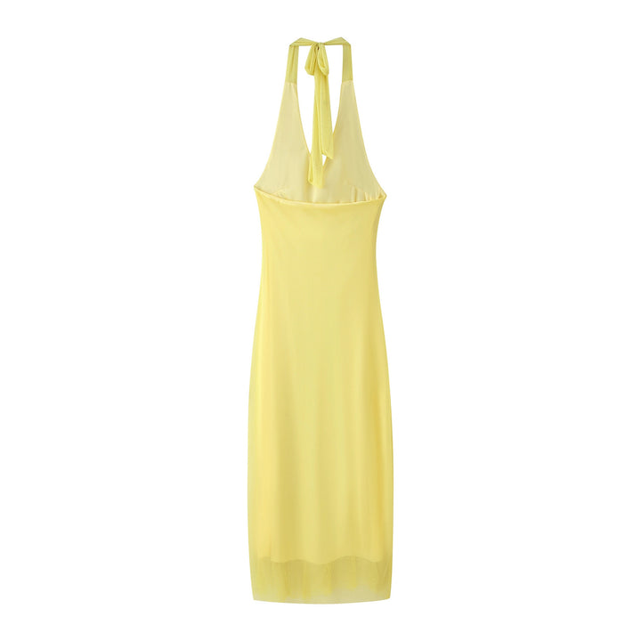 Maxi dress for women with voluminous ruffle design Lune London