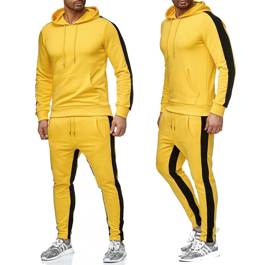 Men's sports tracksuit with contrasting side stripes Lune London