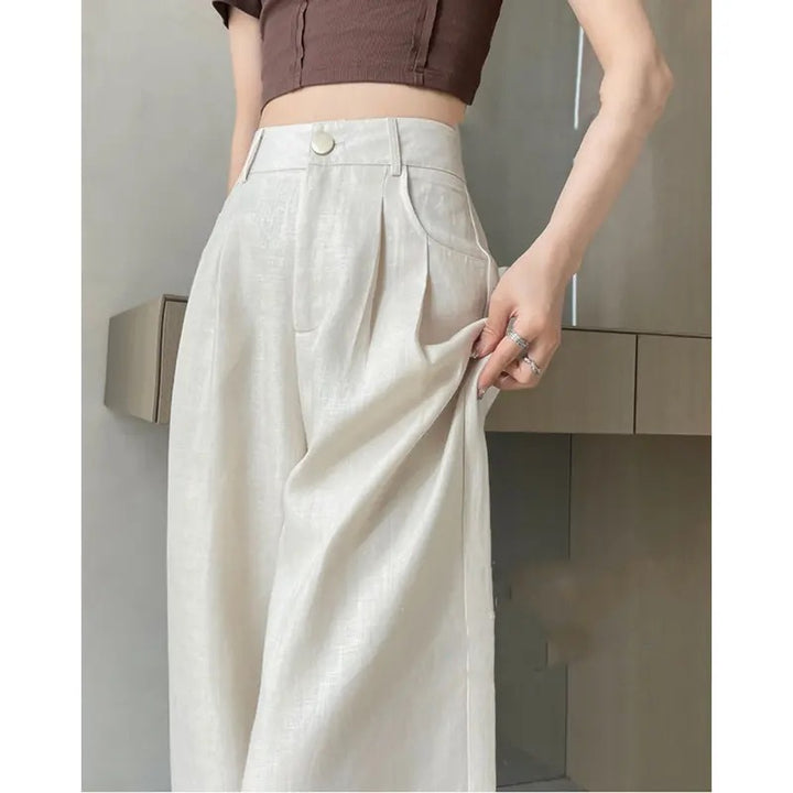 High-waisted pleated pants for women Lune London 1750846959