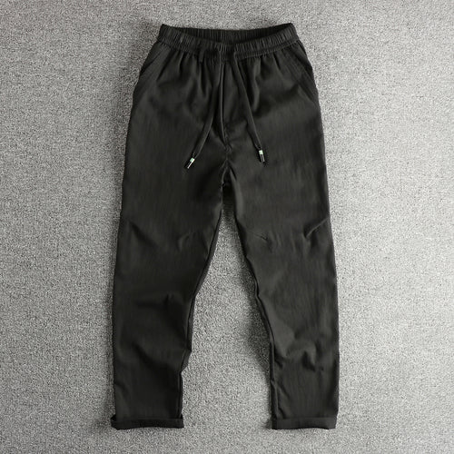 Men's athletic leisure pants with elastic waistband and practical drawstring Lune London