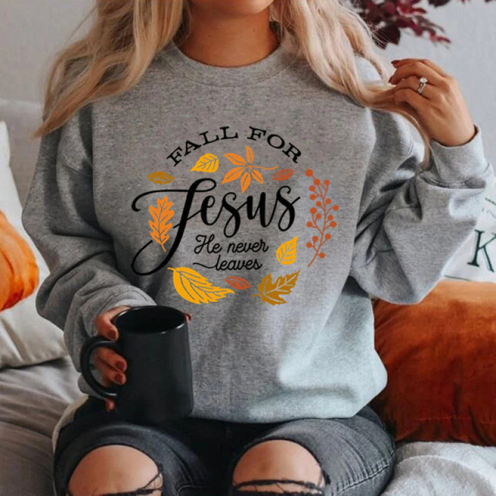 Sweatshirt pour femmes avec un design botanique automnal inspirant et une doublure intérieure agréablement douce Chic & Stil