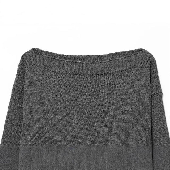 Cozy knitted sweater for women with a loose fit and chic ribbed edges Style and Elegance