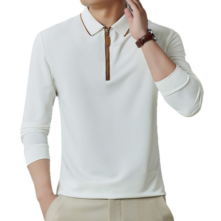Men's sporty polo with modern zipper and breathable properties Lune London