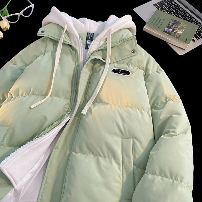 Ladies stylish quilted jacket with integrated hoodie Lune London