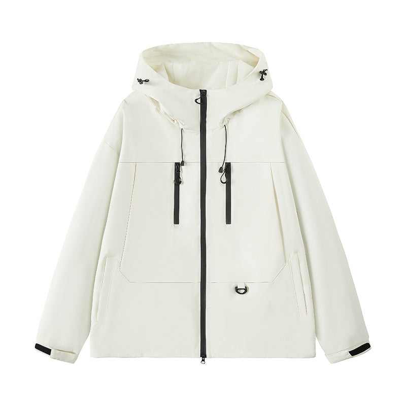 Men's breathable outdoor jacket with adjustable hood and multiple pockets Lune London