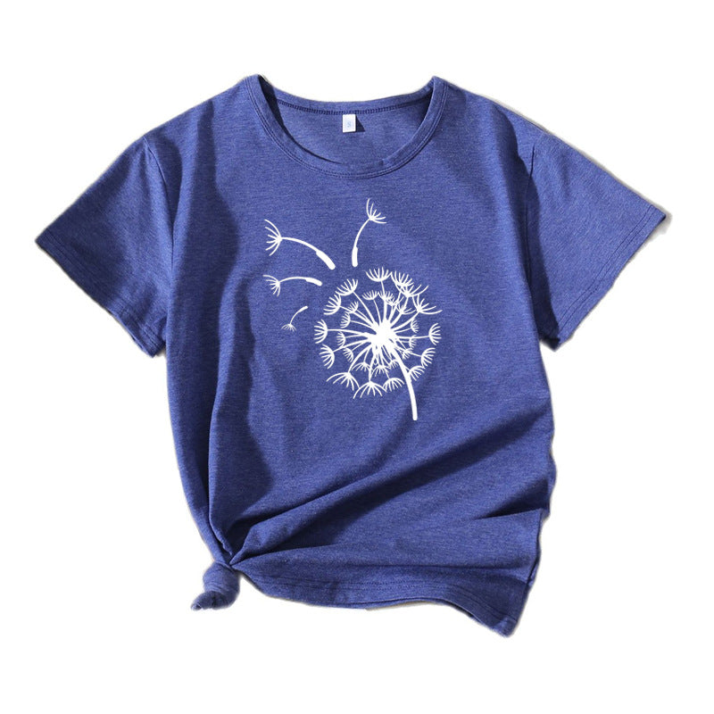 Women Graphic T-Shirt Dandelion Relaxed Fit Lune London