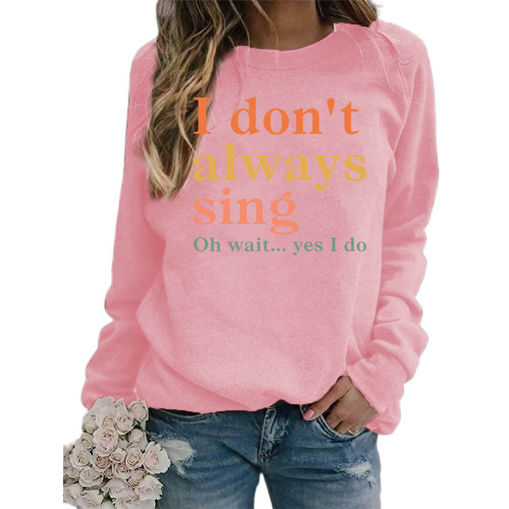 Sweat-shirt pour femmes avec slogan créatif et coupe confortable Chic & Stil