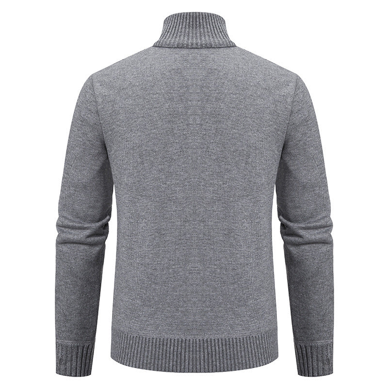 Men's knitted jacket with structured weave Lune London