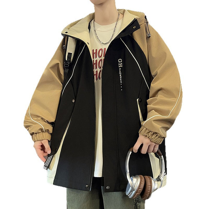 Men's transition jacket with adjustable hood and functional pockets Lune London