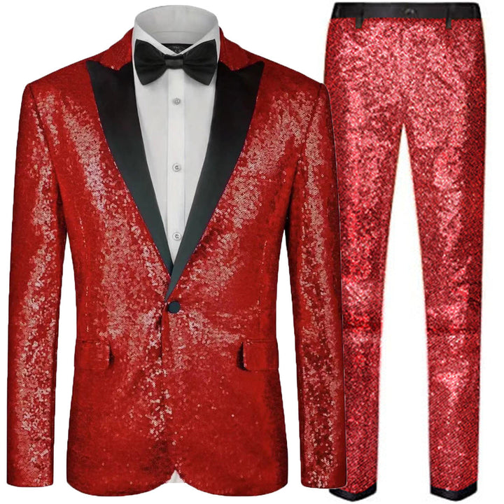 Men's Glamorous Sequin Suit Set Chic Und Stil