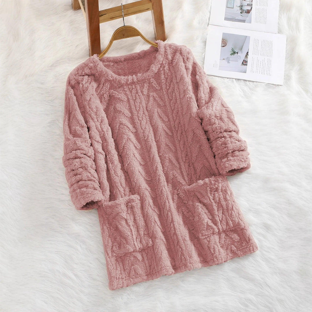 Soft sweatshirt dress for women with heart-shaped fabric pattern Lune London