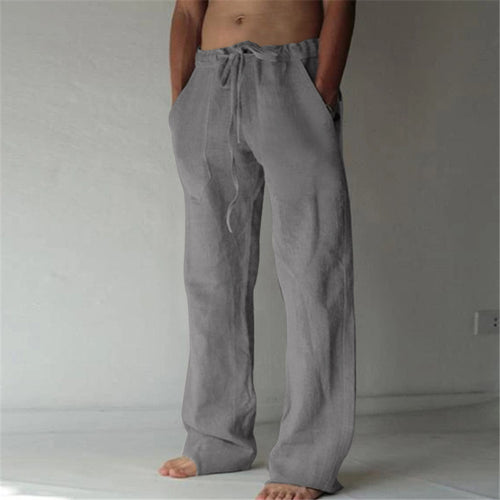 Casual linen trousers for men with elastic waistband Chic und Stil