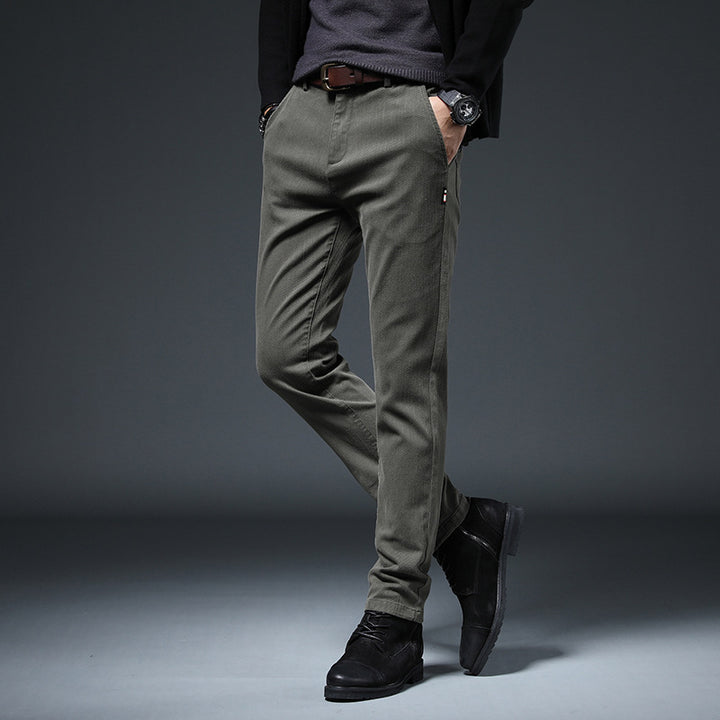 Slim-fit leisure pants for men with elastic waistband and practical pockets Lune London