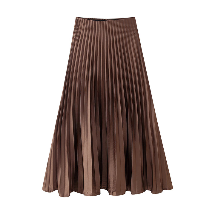 Pleated skirt for women with a flowing cut and elastic waistband Lune London