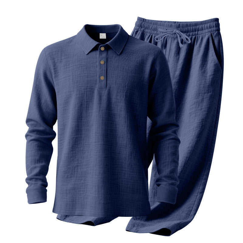 Casual polo for men with comfortable cotton jogger pants Lune London