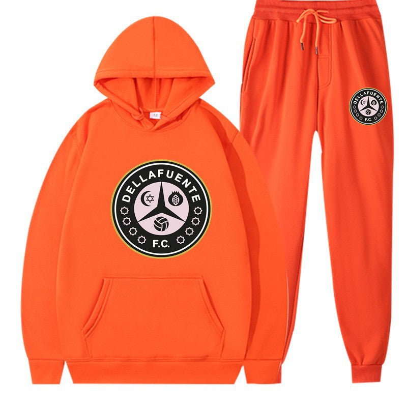 Women’s sweatshirt and jogging pants set with sporty club motif Chic & Stil