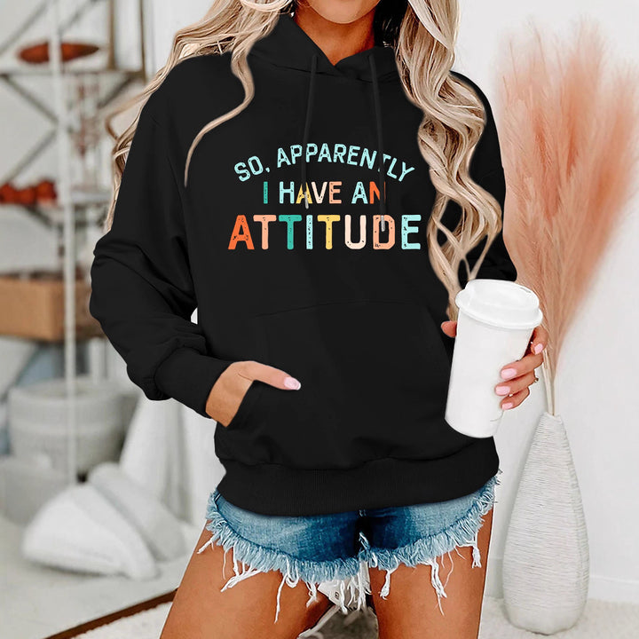 Sweat à capuche pour femmes avec lettrage créatif et coupe décontractée Chic & Stil