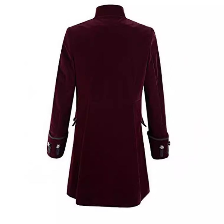 Elegant velvet coat for women with decorative buttons Lune London