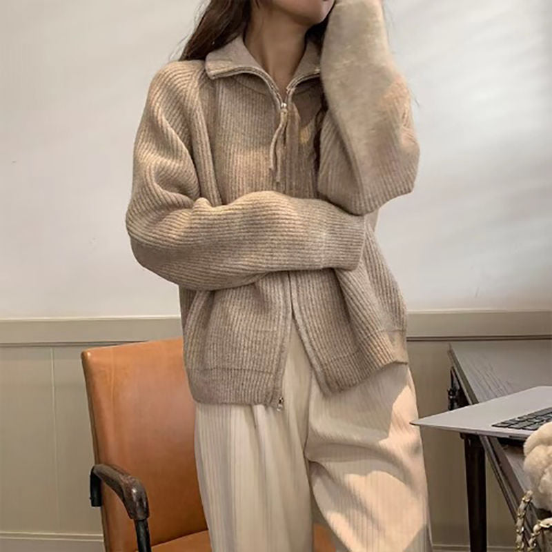 Gilet femme avec fermeture éclair asymétrique Chic & Stil