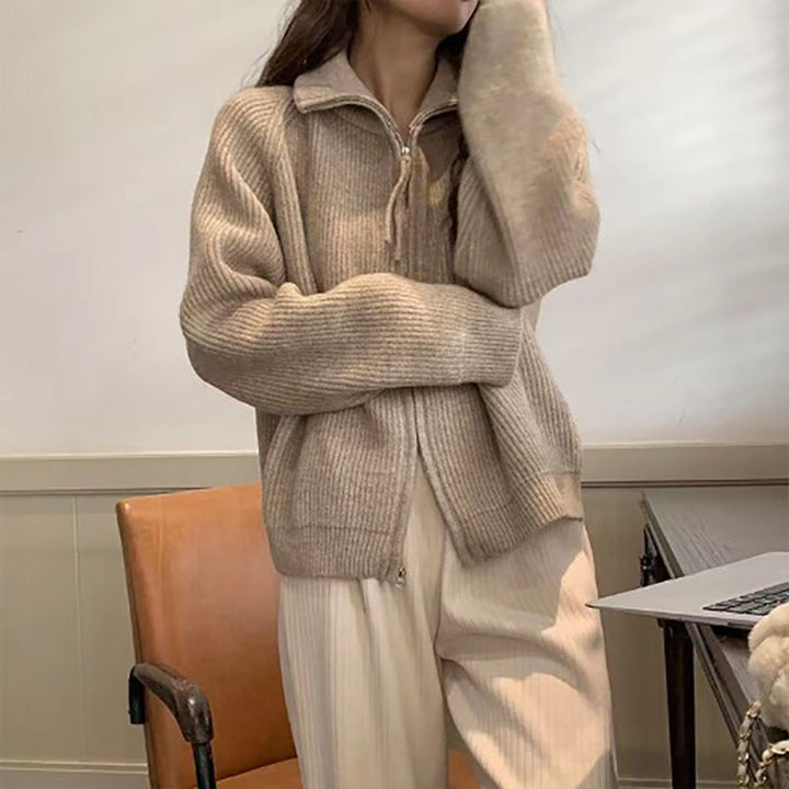 Gilet femme avec fermeture éclair asymétrique Chic & Stil