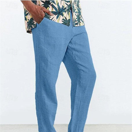 Casual chino pants for men with elastic waist and side pockets Lune London