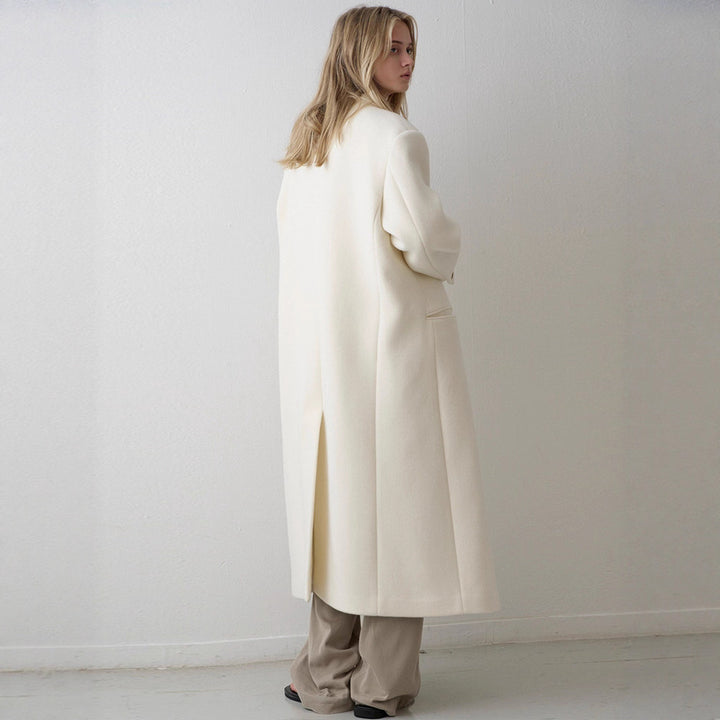 Veste longue oversize pour femmes avec patte de boutonnage double Chic & Stil