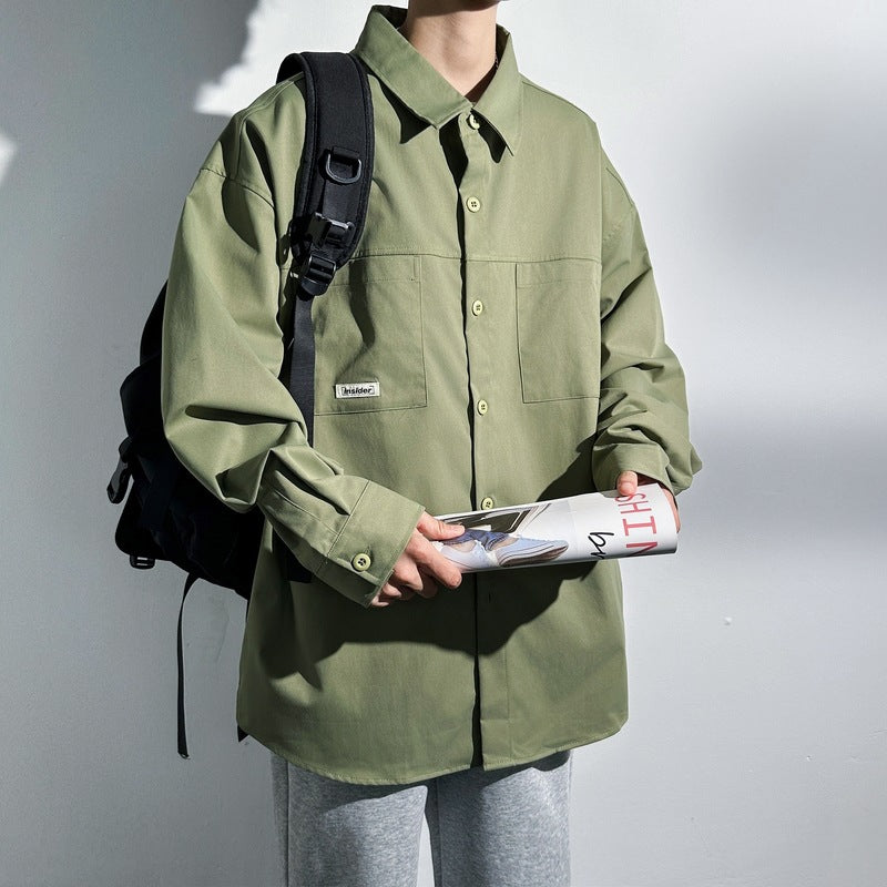 Oversized women's shirt with practical chest pockets Lune London