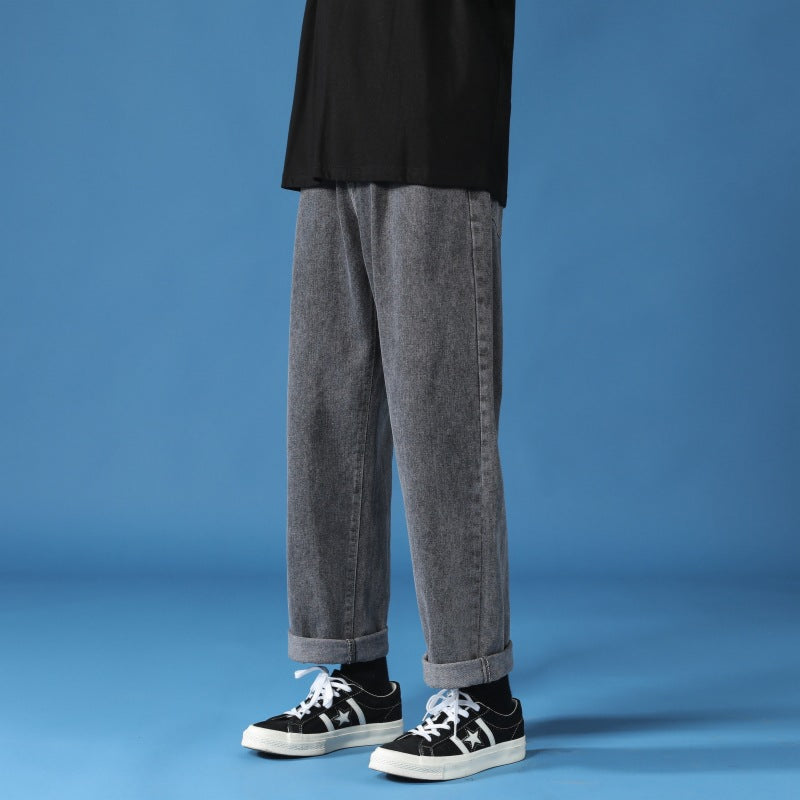 Jeans Lune London taille haute pour hommes coupe relaxed-fit