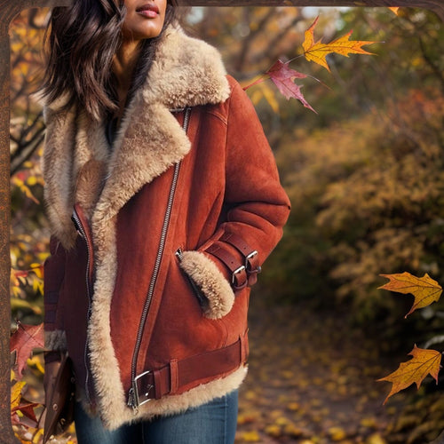 Ladies trendy jacket with warm lining Lune London