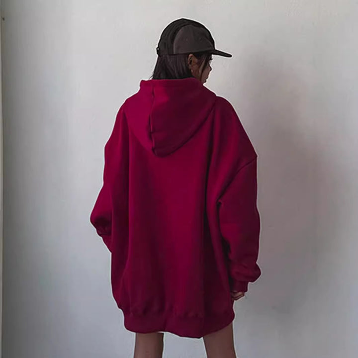 Oversized hoodie for women with practical kangaroo pocket design Lune London