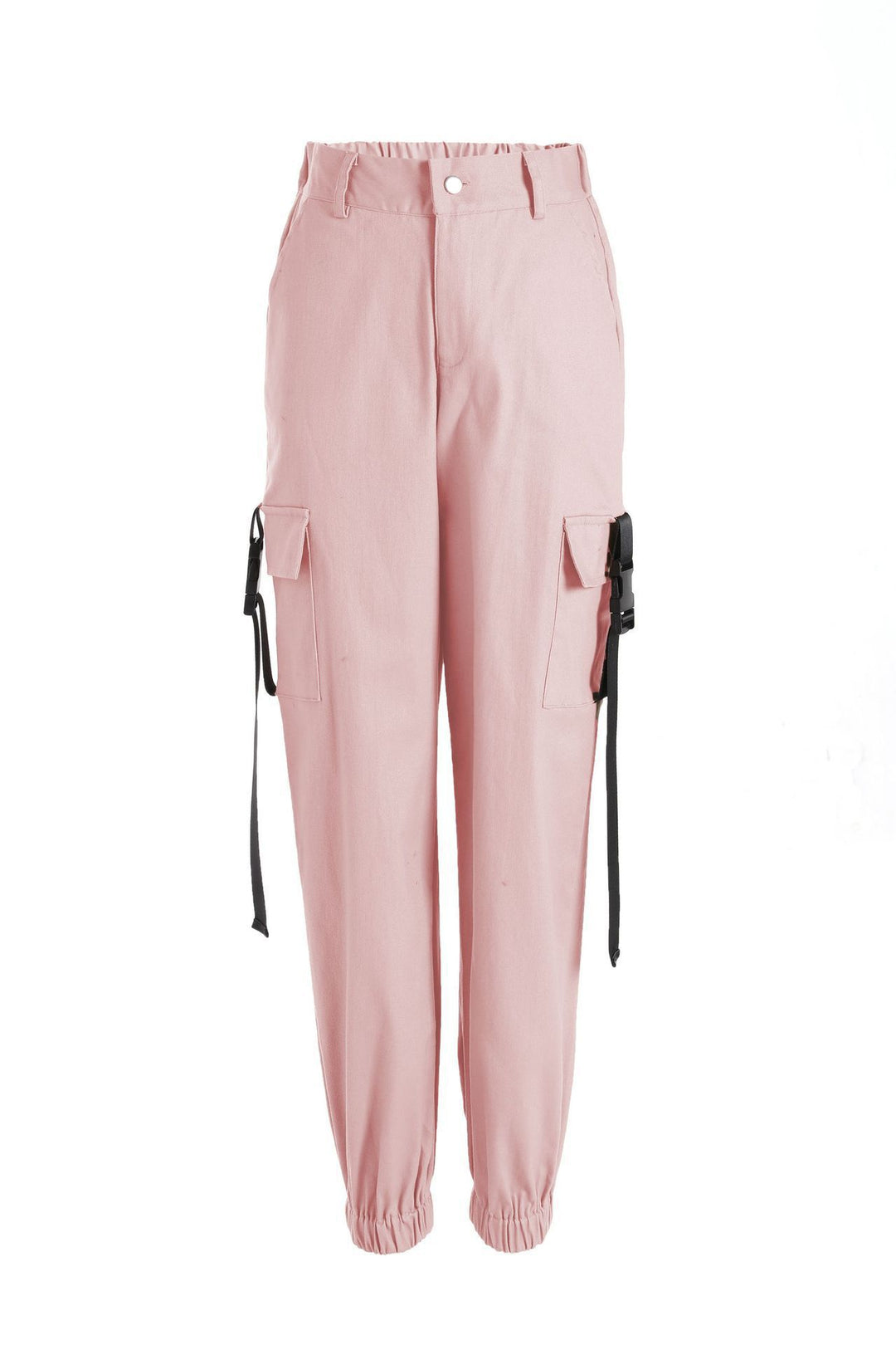 Women's cargo pants with elastic waistband and practical side pockets Lune London