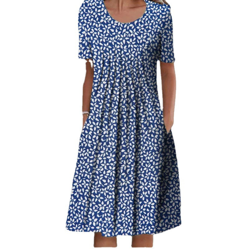 Chic and stylish women's floral casual maxi dress