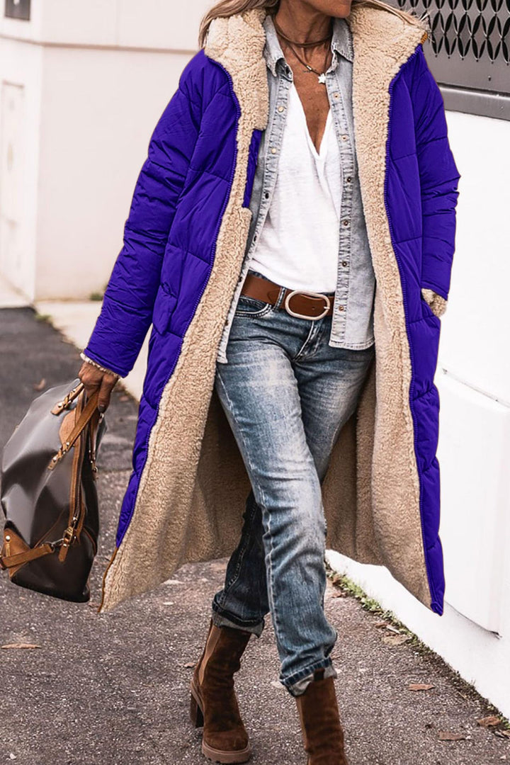 Women cozy long down coat Lune London