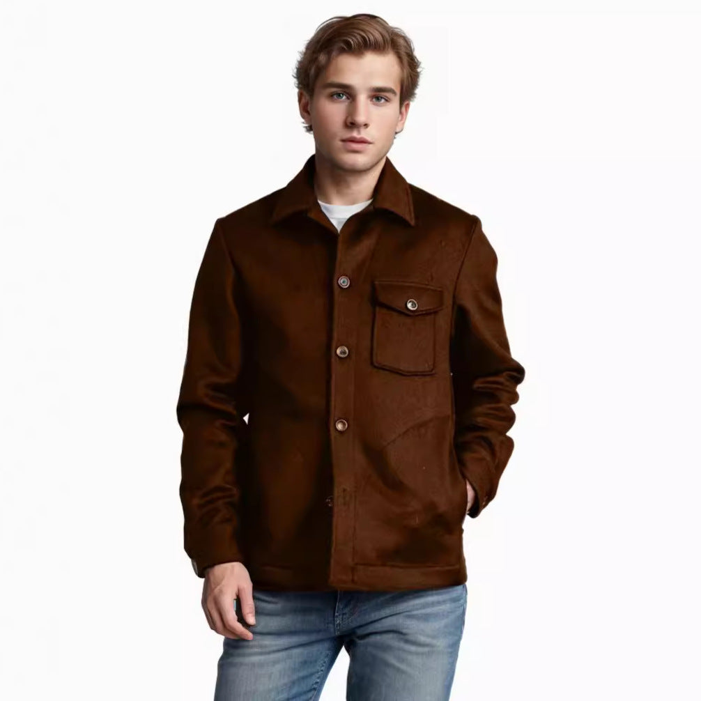 Elegant wool jacket for men with chest pocket and button details Lune London