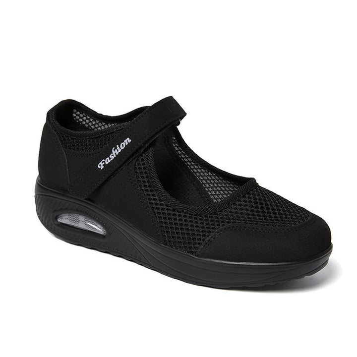 Comfortable Slip-On Sneakers for Women with Chic Breathable Mesh Structure and Style