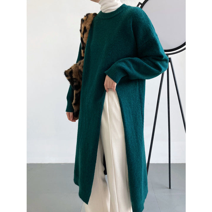 Pull en tricot pour femmes avec manches longues et élégant col rond Chic & Stil